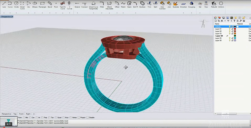 Predstavitev izdelave prstana s pomočjo 3D tehnologije