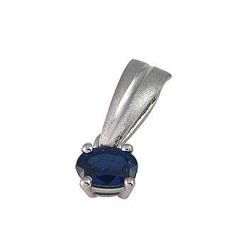 blue sapphire or ruby6 x 4 mm -1 x