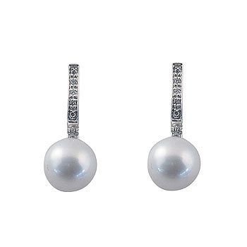 diamond 0,005 ct - 10 x; tahiti pearl, south sea pearl or freshwater pearls fi 9 - 9,5 mm - 2 x